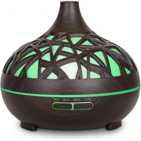 Rakoon Electric Essential Oil Diffuser, 500ml - Dark Wood