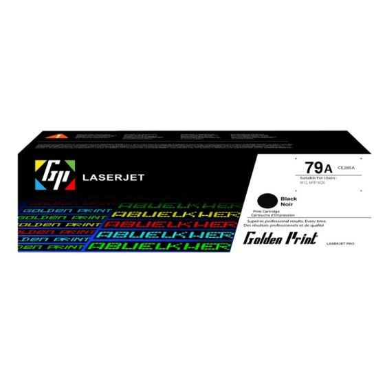 HP Golden Print 79A Ink Cartridge for Printers - Black