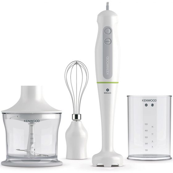 Kenwood Hand Blender with Attachments, 500ml, 600 Watt,  White - Hdp104Wg