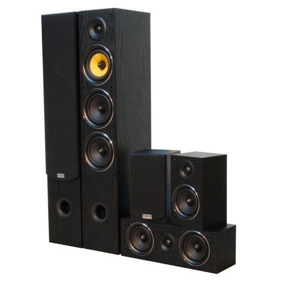 Taga Harmony and Denon Home Theater, Black - TAV-506 AVR X-550