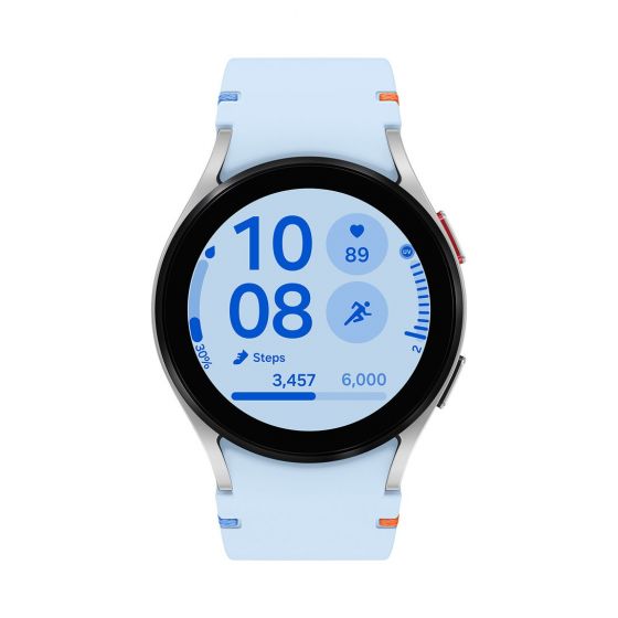 Samsung Galaxy Watch FE, 1.2 Inch, Silver Case and Blue Strap - SM-R861NZSAMEA