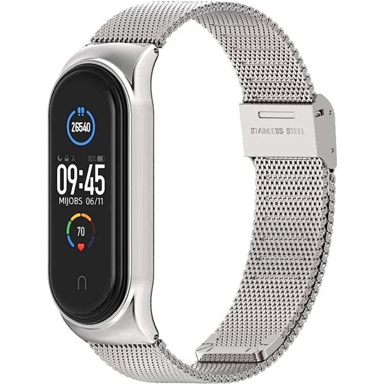 Mobilic Strap For Xiaomi Mi Band 5 Mi Band 6 Breathable Replacement Strap For Band 4/Mi Band 3 Smart Band Watch Strap Wristband Bracelet For Women Men