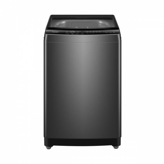 غسالة ملابس هاير، تحميل علوي، 10 كجم، فضي غامق - HWM100-316S6