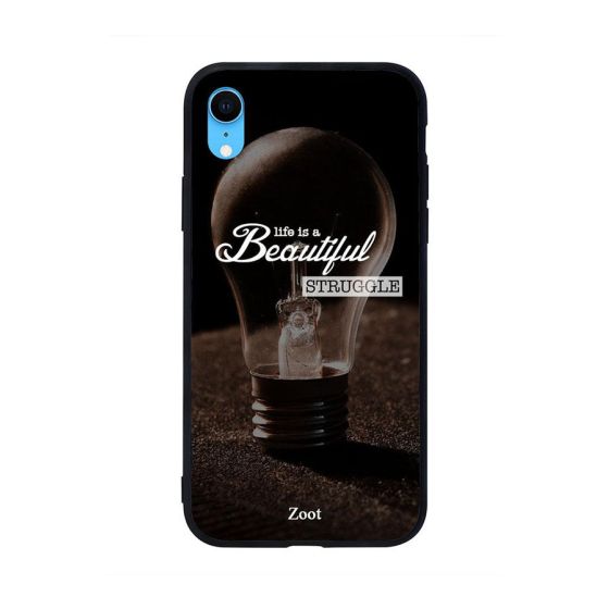 Life Is Beautiful Struggle Printed Back Cover for Apple iPhone XR