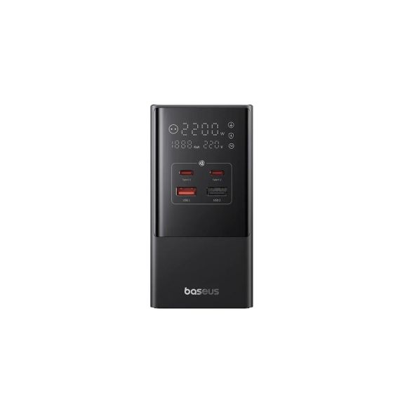 مشترك كهرباء باسيوس، 4 منفذ USB، بقوة 35 وات، 1.5 متر، اسود - E00023606113-00