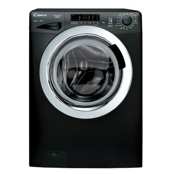 Candy Front Load Automatic Washing Machine, 7 KG, Black- GVS107DC3B-ELA