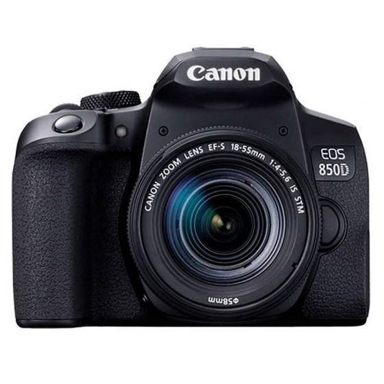 كاميرا كانون EOS 850D، دقة 24.1 ميجا بكسل، 18-55 ملم - اسود