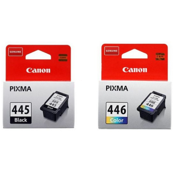 Canon Pixma Printer Ink Set, Black / Color - 445-446