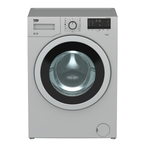 Beko Digital Washing Machine, 6 KG, Silver - WTV6512BS