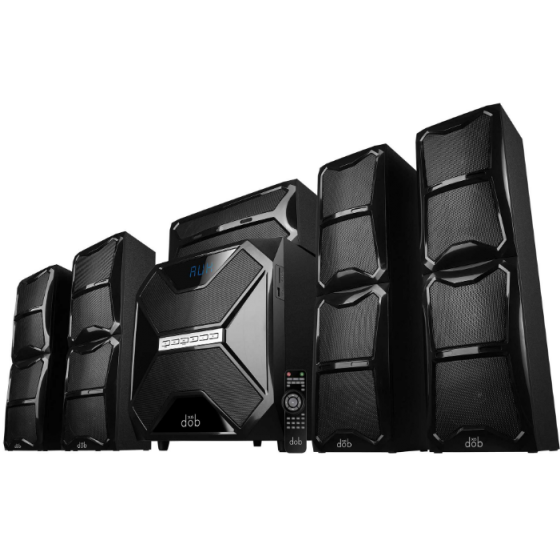 Porsh Dob Home Theater, Five pieces, Black -  X6