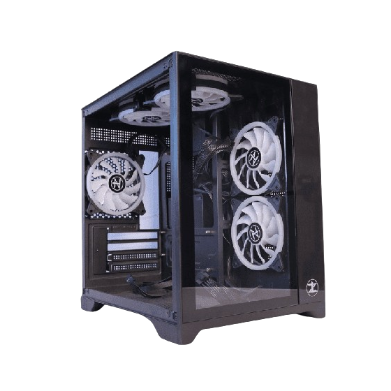 Technozone ARGB Gaming Tower Case, Black - C-350