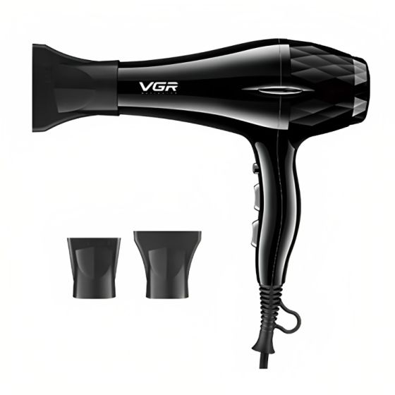 مجفف شعر في جي ار، 2200 وات، اسود - V-413