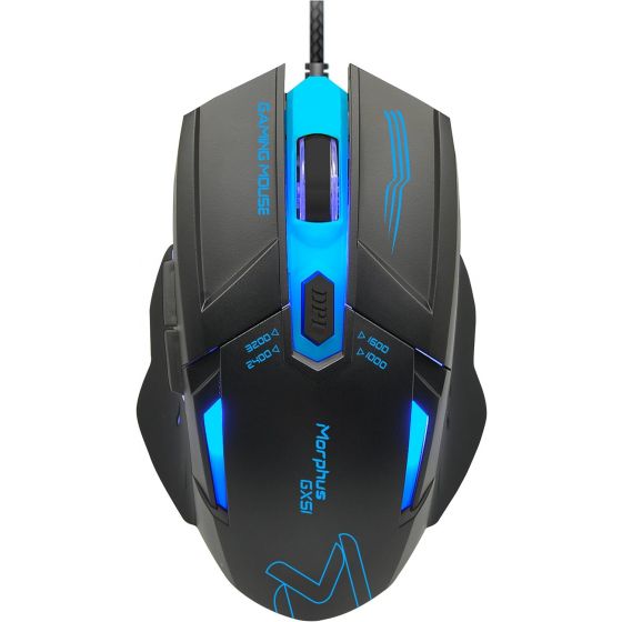 ماوس جيمنج سلكي ايكون، RGB، دقة 3200 نقطة لكل بوصة، اسود - GX51