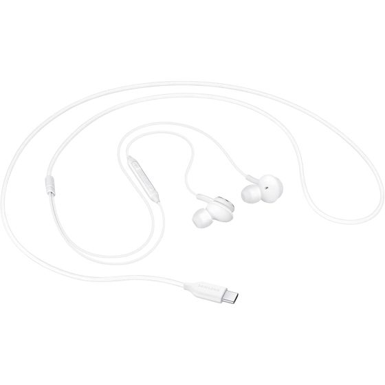 Samsung USB-C In Ear Wired Earphones with Microphone, White - EO-IC100BWEGWW