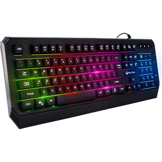 Meetion K9320 - Waterproof Rainbow Backlit Gaming Keyboard - Black