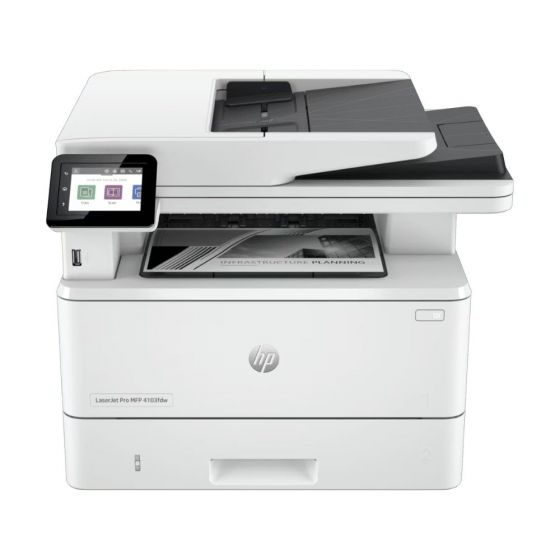 طابعة ليزر جيت برو اتش بي MFP 4103fdw سلكية ولاسلكية متعددة الوظائف، ابيض - 2Z629A