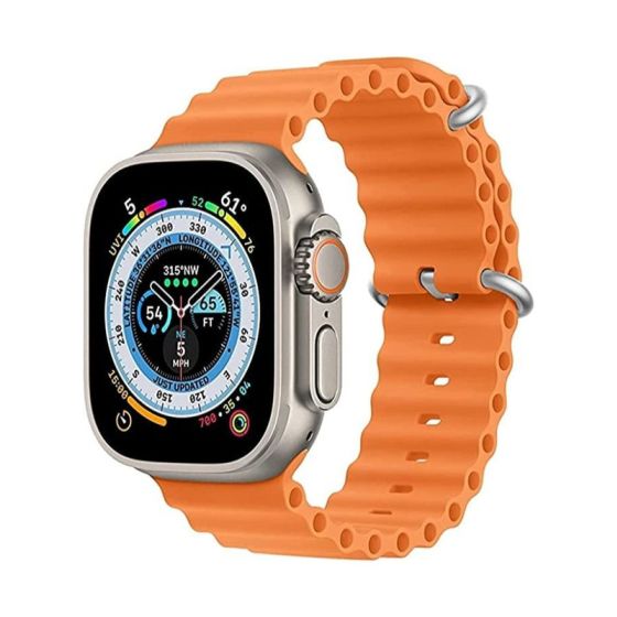Silicone Strap for X8 Ultra Smart Watch, 42-49mm - Orange