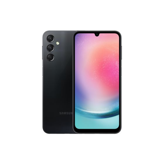 Samsung Galaxy A24, 128GB, 6GB RAM, Dual SIM, 4G LTE - Black Middle East Version