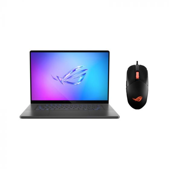 لاب توب اسوس روج زيفروس G16 GU605CR-QR232W، انتل كور الترا 9 285H، هارد 2 تيرا SSD، رام 32 جيجا، شاشة 16 بوصة، دقة 2.5K WQXGA، بمعدل تحديث 240 هرتز، كارت شاشة انفيديا جي فورس RTX 5070TI بسعة 12 جيجا، ويندوز 11 - رمادي اكليبس، مع ماوس  وحافظة