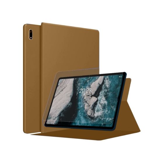 Armor Eye Guard Screen Protector with Brown Cover For Nokia T20