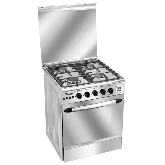 بوتجاز غاز يونيون اير، 4 شعلة، ستانلس ستيل - CF6060SS-AC-447-IF-S-D