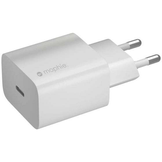 Mophie Wall Charger, 20W, 1 USB-C Port - White