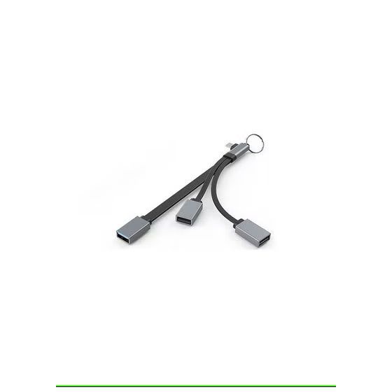 محول 3 في 1 فئة C إلى USB - اسود