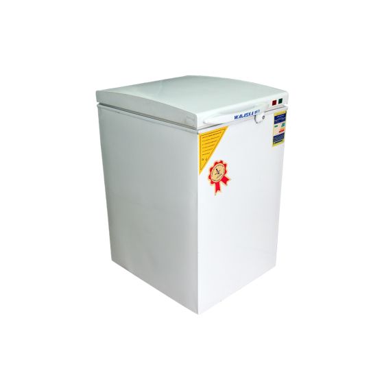 W.Alaska Defrost Chest Deep Freezer, 135 Liters, White - CH 140