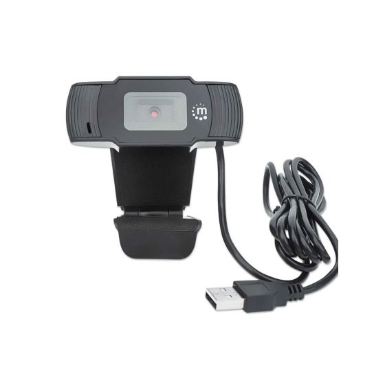 كاميرا ويب USB بميكروفون مانهاتن، 2 ميجا بكسل، اسود - 462006