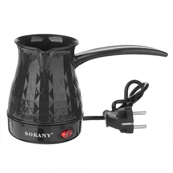 Sokany Turkish Coffee Maker, 600 Watt, Black- Sk-219
