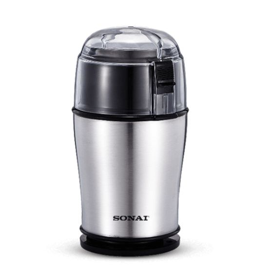 Sonai Coffee Grinder, 150 Watt, Silver - SH-C77