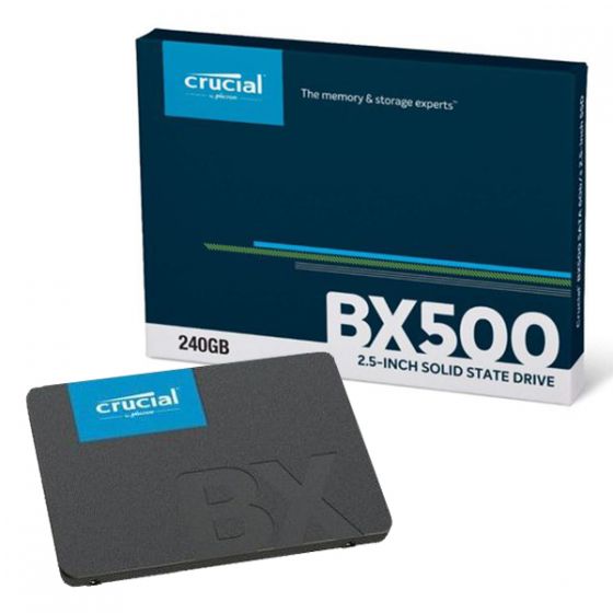 Crucial BX500 SSD 240GB – SATA III 3D NAND Flash – 2.5-inch Internal SSD – Storage