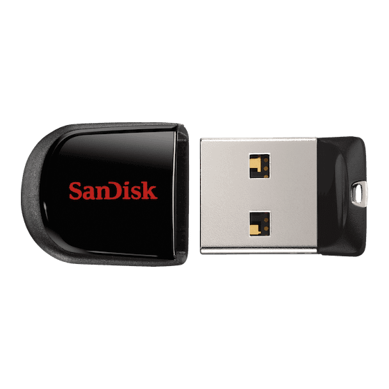 Sandisk Cruzer Fit USB Flash Drive, 16GB - SDCZ33