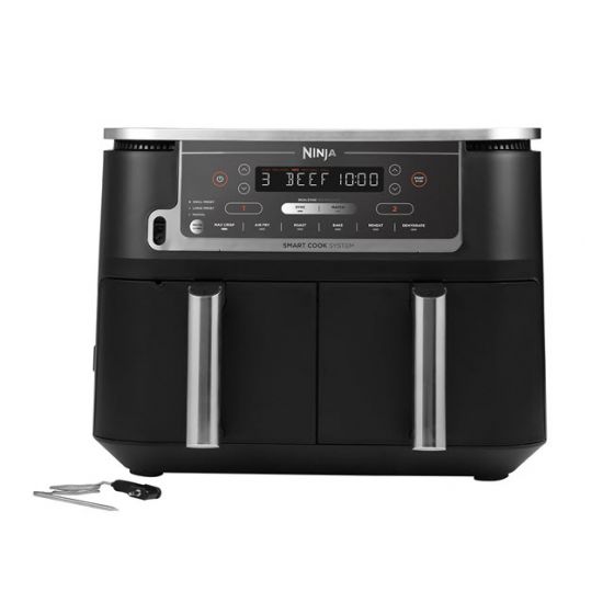 Ninja Foodi Max Dual Zone Air Fryer, 9.5 Liters, 2470W, Black - AF451UK