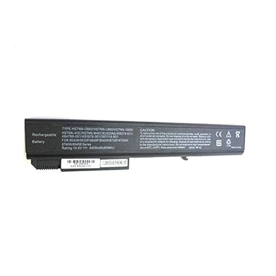 HP Replacement Laptop Battery For HP EliteBook 8530p, 8740WH - Black