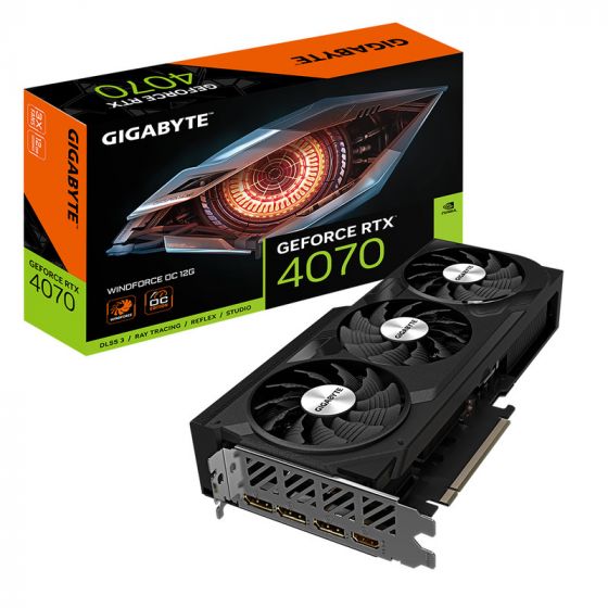 Gigabyte GeForce RTX 4070 WINDFORCE OC 12G Graphic Card, 12GB