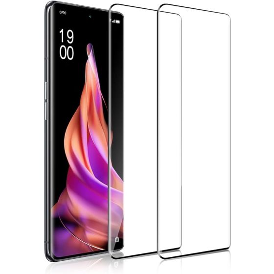 Glass Screen Protector anti-scratch for Oppo Reno 9 Pro Plus, 2-Pack - Clear