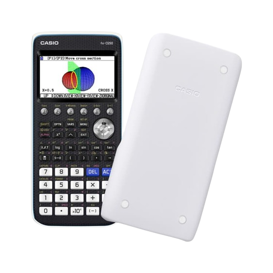 Casio Graphing Calculator, Black and White - fx-CG50