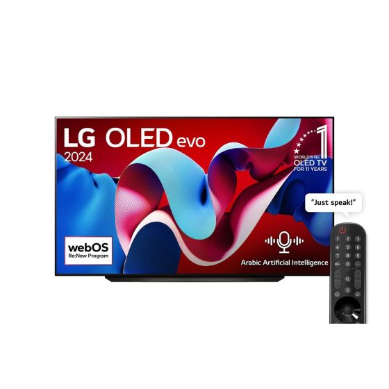 LG 83 Inch 4K UHD Smart OLED evo TV, with Built in Receiver - OLED83C46LA