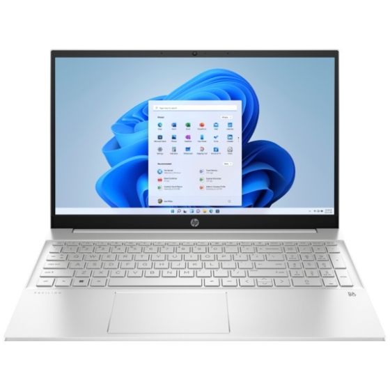 HP Pavilion 15-EG2007NE Laptop, 15.6 Inch, Intel Core i5-1235U, 512GB SSD, 8GB RAM, Nvidia GeForce MX550 2GB, Windows 11 - Silver