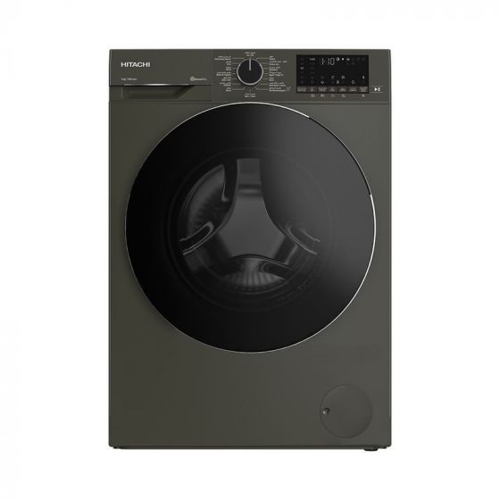Hitachi Front Load Inverter Washing Machine, 9 Kg, Grey- BD-90YFVEM