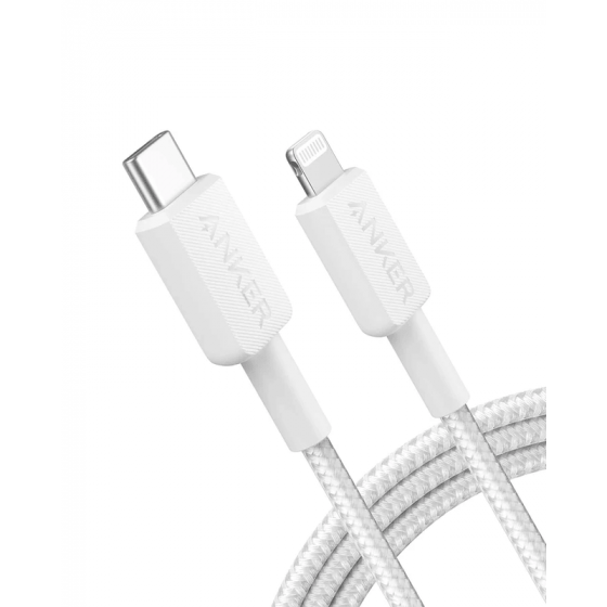 كابل USB-C  الى لايتنينج انكر  322 ، 6 قدم، ابيض - A81B6H21