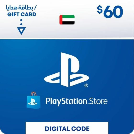 كارت ديجيتال PSN  سوني بلايستيشن 60 دولار - الامارات