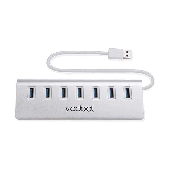 موزع USB فودول، ب7 في 1 - ابيض
