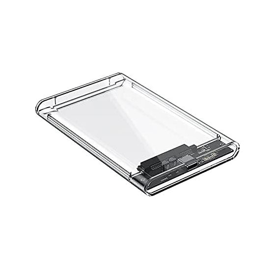 حافظة هارد درايف خارجي كول كولد لهارد HDD وSSD مقاس 2.5 بوصة - شفاف