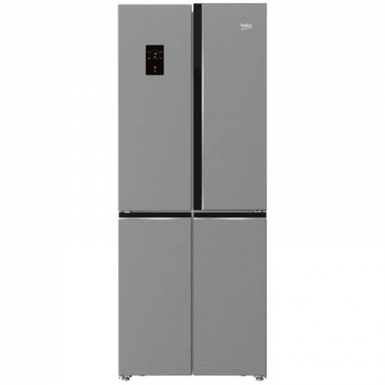 Beko Side By Side No Frost Refrigerator, 480 Liters, Stainless Steel - GNE480E20ZXPH