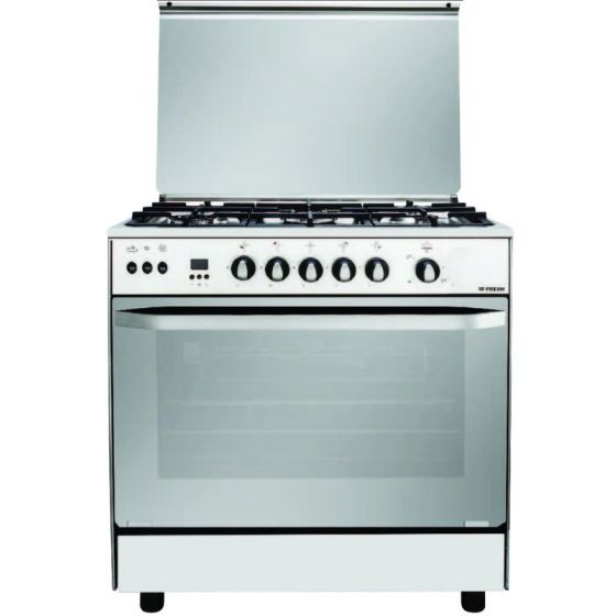 Fresh Hummer Digital Gas Cooker, 5 Burners, Stainless Steel - 500014442