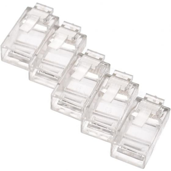 مجموعة من 100 قطعة من وصلات كابلات الشبكة ،شفاف-Rj45 Cat5/5e