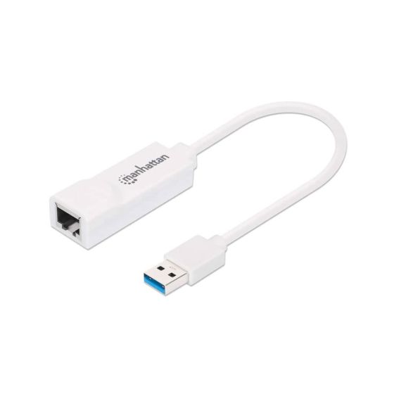Manhattan USB 3.0 to Ethernet Adapter - White