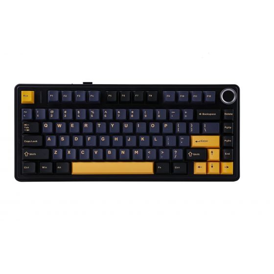 كيبورد جيمنج لاسلكي ايبوميكر x Aula F75، بمفاتيح LEOBOG Reaper - اسود